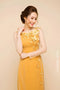 Modern 3D flowers beaded ao dai