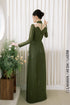 Delicately Ao dai inspired by the elegance of bamboo leaves