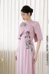 Delicate Áo dài inspired by Iris flower patterns