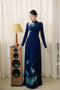 Stunning Ao dai with lotus pattern beaded