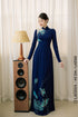 Stunning Ao dai with lotus pattern beaded