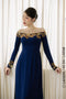 Modern party Ao dai with sparkly beaded design