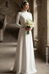 Elegant White Bridal Ao Dai with Floral Lace Appliqué