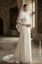 Elegant White Lace Wedding Ao Dai