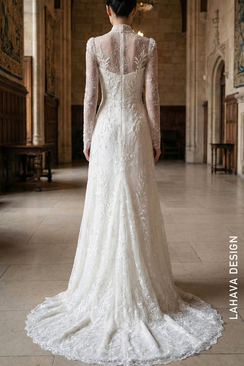 Exquisite Modern Traditional Bridal Ao Dai - Elegant & Pristine Beauty