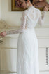 Romantic Full Lace Bridal Áo Dài with Heart-Shaped Bodice