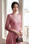 Elegant Rose Sequin Ao Dai – Modern Glamour & Timeless Sophistication
