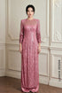 Elegant Rose Sequin Ao Dai – Modern Glamour & Timeless Sophistication