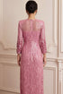 Elegant Rose Sequin Ao Dai – Modern Glamour & Timeless Sophistication