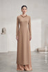 Minimalist Sand-Beige Áo Dài Set