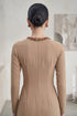 Minimalist Sand-Beige Áo Dài Set