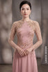 Sophisticated Dusty Rose Hand-Beaded Ao Dai