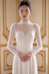 Elegant White Lace Wedding Áo Dài – Modern Sophistication