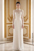 Elegant White Lace Wedding Áo Dài – Modern Sophistication