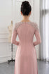 Exquisite Pink Embellished Áo Dài