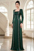 Elegant Emerald Green Evening Áo Dài with Intricate Beading