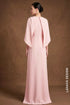 Elegant Pastel Pink Modern Ao Dai with Cape