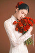 Premium White Floral Lace Ao Dai for Brides