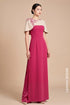 Modern Fuchsia Pink Ao Dai with Beaded Cape Overlay