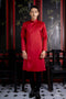 Simple traditional men's ao dai beaded