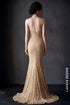 Radiant Gold Scalloped Mermaid Evening Gown