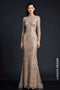 Elegant High-Neck Sequin Mermaid Evening Gown
