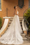 Dreamy spaghetti strap lace wedding dress