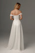 Elegant off-shoulder sequins wedding dress