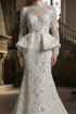 The opulent beaded illusion bridal gown