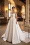 Royal Sophistication: Strapless Mikado Silk Wedding Gown