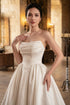 Royal Sophistication: Strapless Mikado Silk Wedding Gown