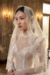 Timeless Elegance: High-Neck Chantilly Lace Mermaid Gown