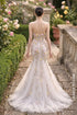 Enchanted Garden Floral Mermaid Wedding Dress