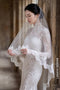 Timeless Elegance: High-Neck Long-Sleeve Lace Mermaid Wedding Dress