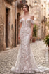 Luminous Off-the-Shoulder Sequin Mermaid Dress