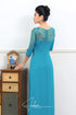 Boat neck half sleeves modern ao dai