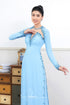 Modern cut out beaded ao dai
