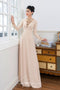 Delicate cut out beaded ao dai