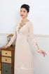 Delicate cut out beaded ao dai