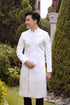 Men ao dai with modern lace patterns