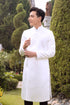 White ao dai with delicate lace