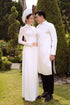 Modern patterns couple wedding ao dai