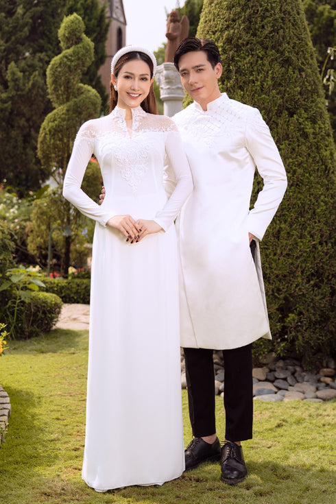Impressive men's ao dai patterns