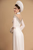 White exquisite beaded modern ao dai