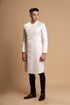 Ivory sophisticated beading men's ao dai