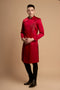 Red elegant ao dai with patterns beaded