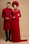 Stand out red couple wedding ao dai