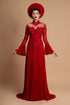 Red modern pleated wedding ao dai