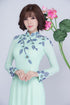 Elegant turquoise party ao dai