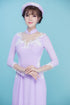 Modern cut out sleeves ao dai